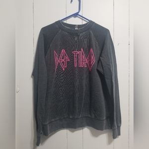 Gray acid washed. Def tired. Sweatshirt women's size M